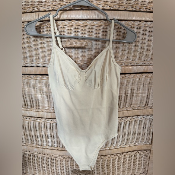 Cream Colored Compression Bodysuit - Picture 1 of 5